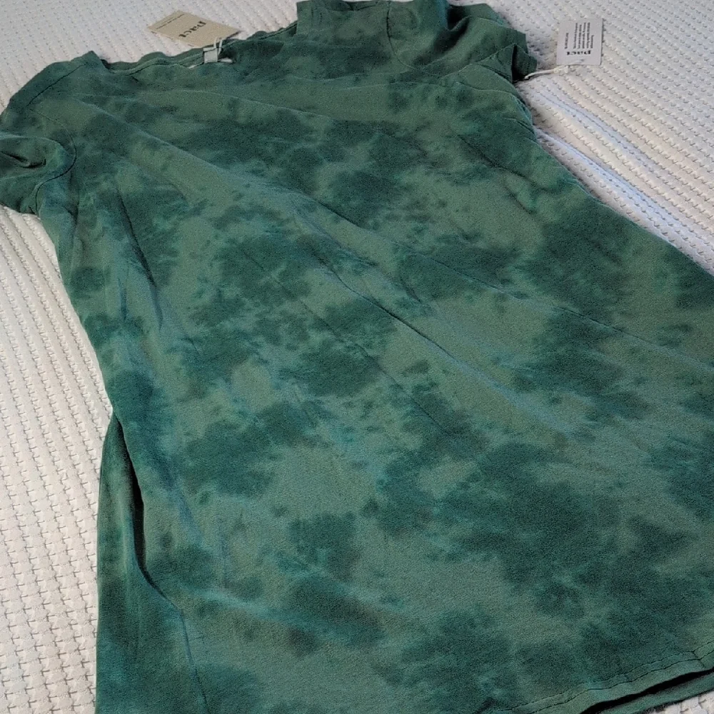 Pact Sage Green Tie Dye Dress - Picture 11 of 12